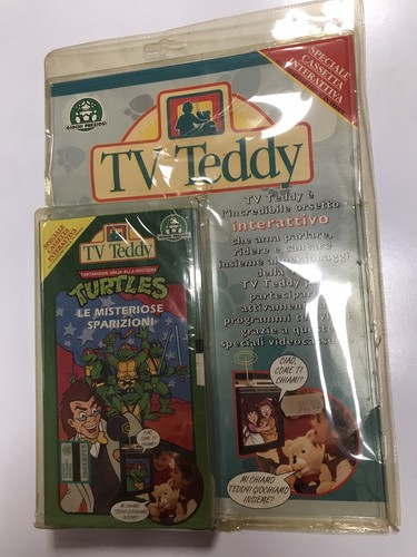 Cassetta vhs turtles - x, orsetto